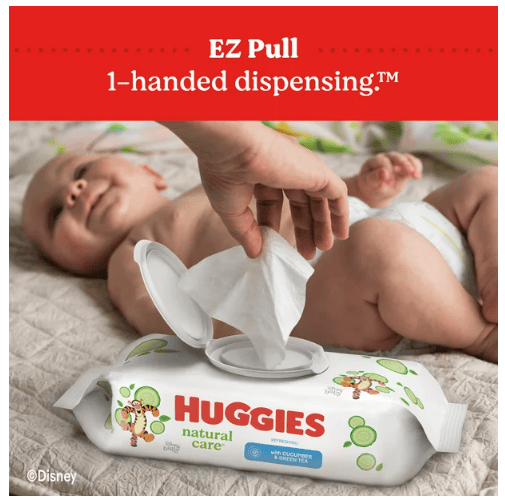 Huggies Natural Care Refreshing Baby Wipes; Cucumber Scent; 288 Count