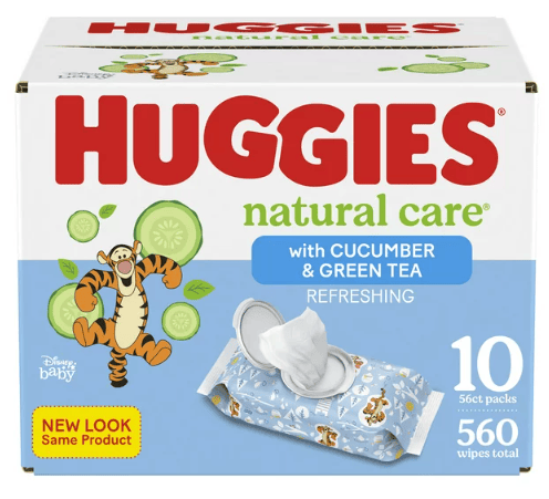 Huggies Natural Care Refreshing Baby Wipes; Cucumber Scent; 560 Count