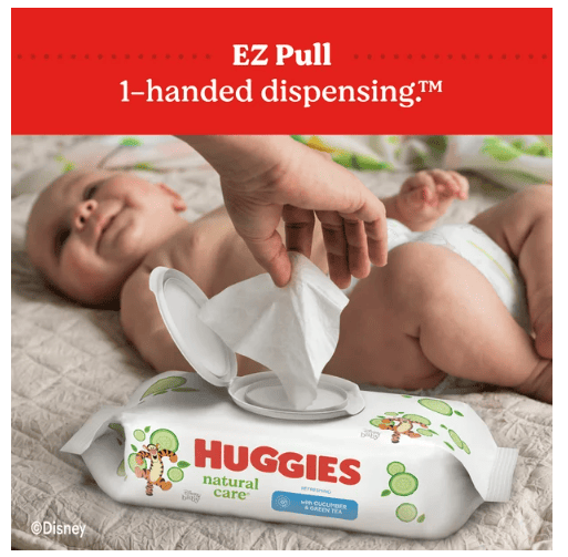 Huggies Natural Care Refreshing Baby Wipes; Cucumber Scent; 560 Count