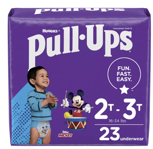 Pull-Ups Boys' Potty Training Underwear Size 4; 2T-3T; 23 Ct