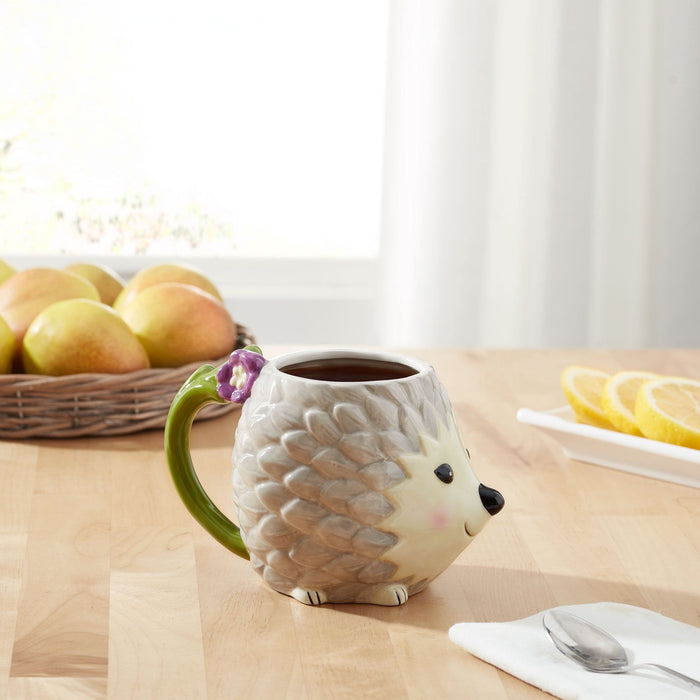 Mainstays Happy Hedgehog Sculpted Mug, 17.24 oz