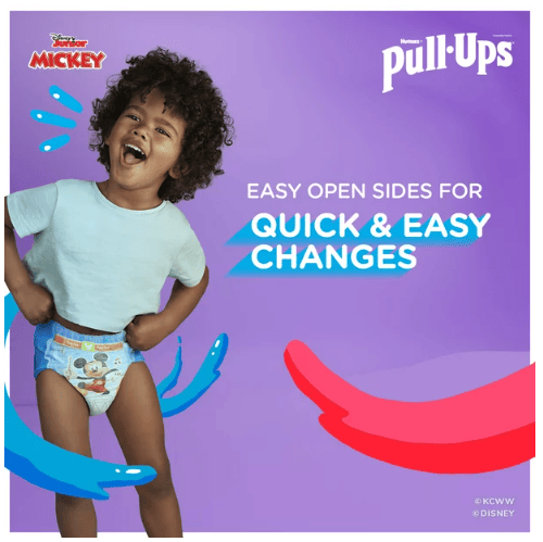 Pull-Ups Boys' Potty Training Underwear Size 4; 2T-3T; 124 Ct