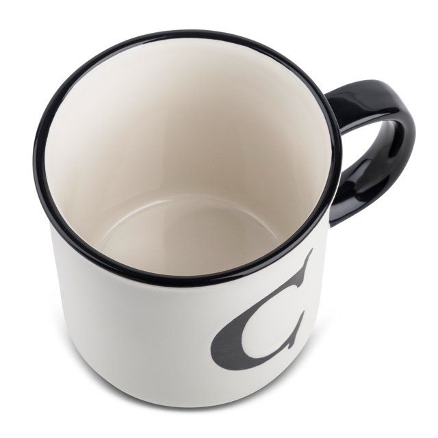 Thyme & Table Monogram C Stoneware Coffee Mug 16oz, White