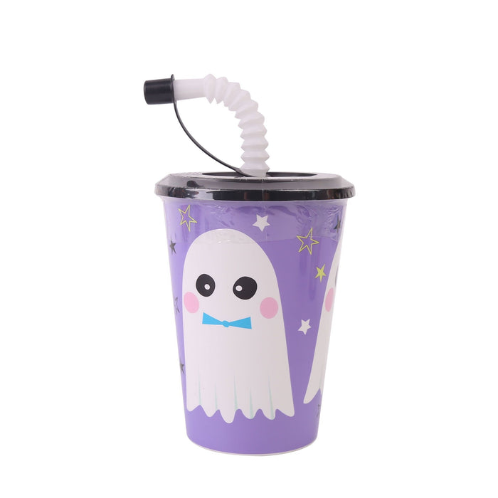 Halloween Plastic Mini Tumbler Party Favor with Ghost Design, 13 oz, by Way To Celebrate