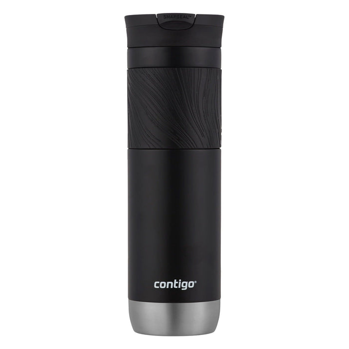 Contigo Byron 2.0 Stainless Steel Travel Mug with SNAPSEAL Lid and Grip in Black, 24 fl oz.