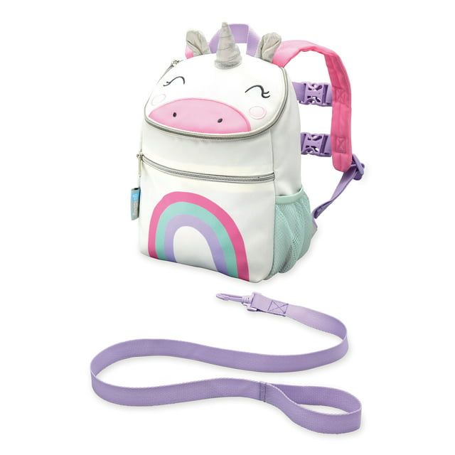 On The Goldbug Unicorn Backpack Harness with Removable Tether, Unicorn Character Toddler Girl