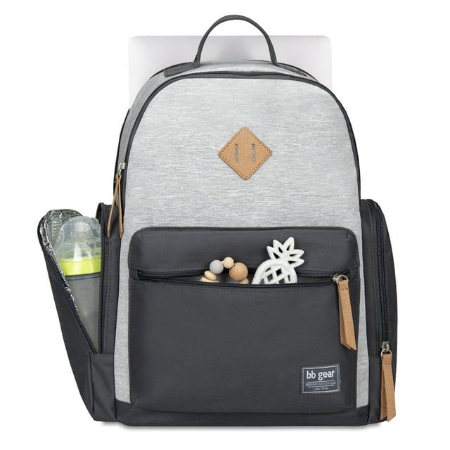 BB Gear Stonescape Backpack Diaper Bag Grey