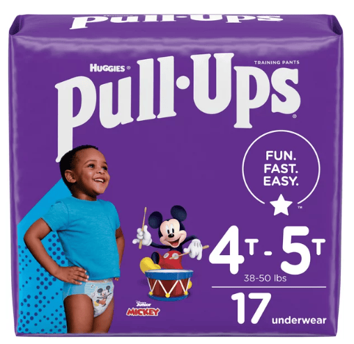 Pull-Ups Boys' Potty Training Pants Size 6; 4T-5T; 17 Ct