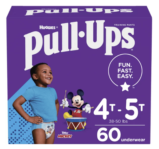 Pull-Ups Boys' Potty Training Underwear Size 6; 4T-5T; 60 Ct