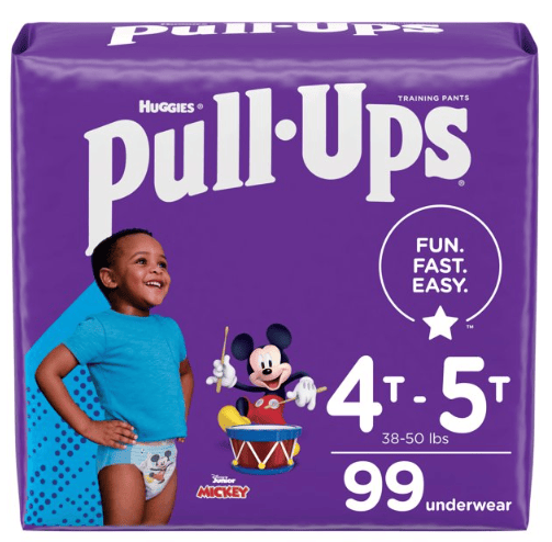 Pull-Ups Boys' Potty Training Underwear Size 6; 4T-5T; 99 Ct