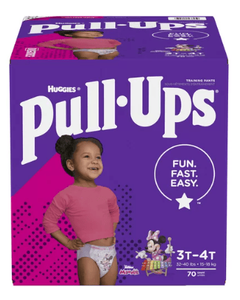 Pull-Ups Girls' Potty Training Underwear Size 5; 3T-4T; 70 Ct