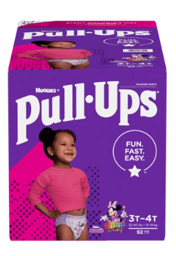 Pull-Ups Girls' Potty Training Underwear Size 5; 3T-4T; 92 Ct