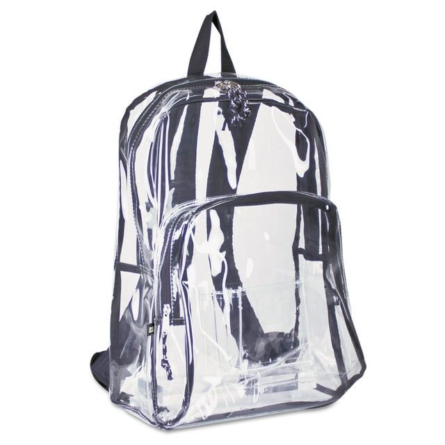 Eastsport Two-Compartment PVC Plastic Clear Backpack