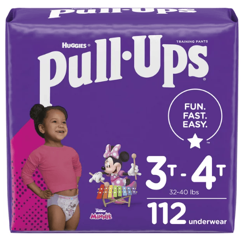 Pull-Ups Girls' Potty Training Underwear Size 5; 3T-4T; 112 Ct