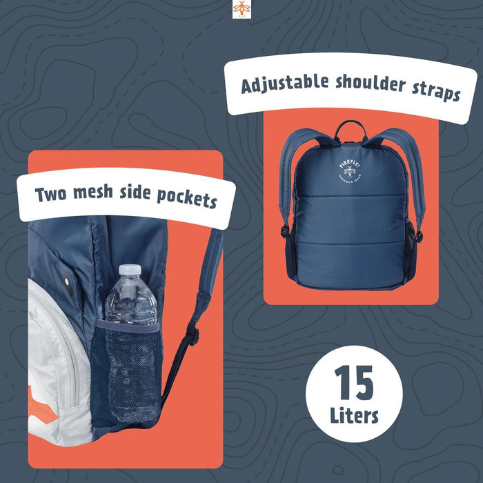 Firefly! Outdoor Gear Finn the Shark Kid's Backpack - Navy Blue (15 Liter), Unisex