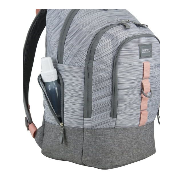 Eastsport Madison Diaper Backpack with Bonus Changing Pad, Gray