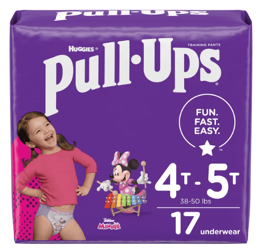 Pull-Ups Girls' Potty Training Pants Size 6; 4T-5T; 17 Ct