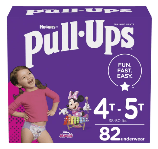 Pull-Ups Girls' Potty Training Underwear Size 6; 4T-5T; 82 Ct