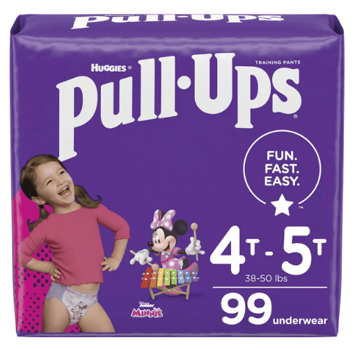 Pull-Ups Girls' Potty Training Underwear Size 6; 4T-5T; 99 Ct