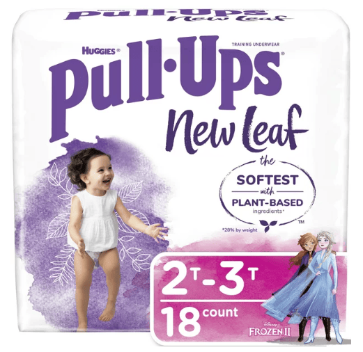 Pull-Ups Girls' New Leaf Training Pants Size 2T-3T; 18 Ct