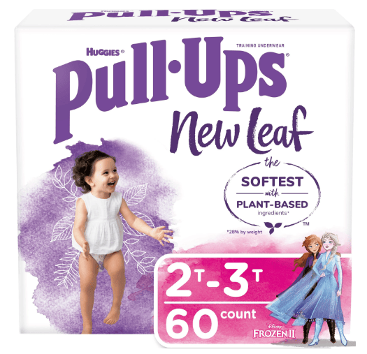 Pull-Ups Girls' New Leaf Training Pants Size 2T-3T; 60 Ct