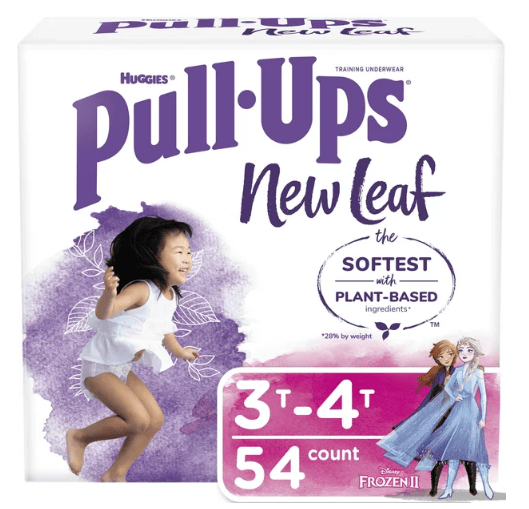 Pull-Ups Girls' New Leaf Training Pants Size 3T-4T; 54 Ct