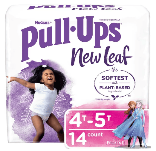 Pull-Ups Girls' New Leaf Training Pants Size 4T-5T; 14 Ct