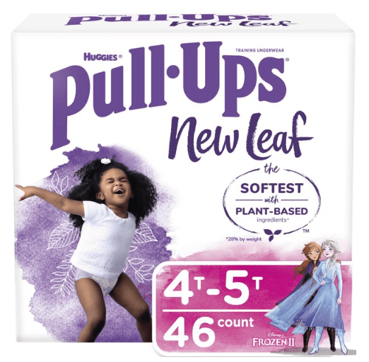 Pull-Ups Girls' New Leaf Training Pants Size 4T-5T; 46 Ct