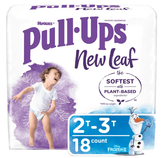 Pull-Ups New Leaf Boys' Training Pants Size 2T-3T; 18 Ct