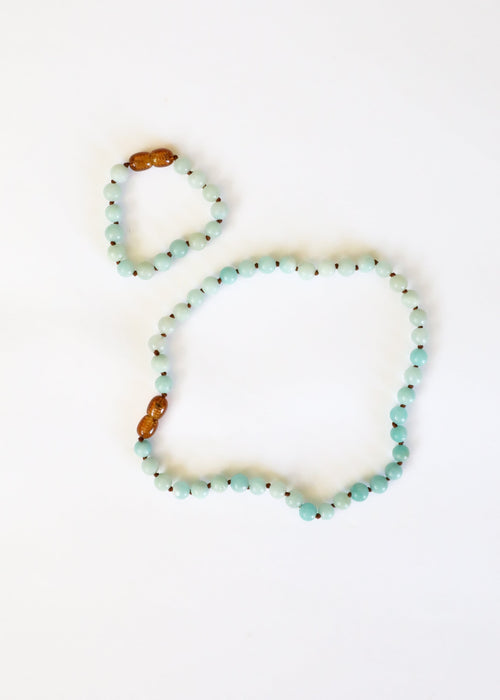 Pure Gemstone + Amazonite || Necklace