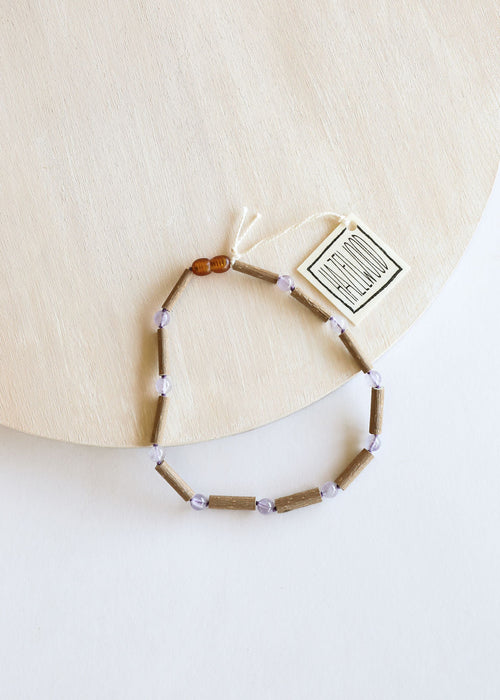 Hazelwood + Amethyst Necklace