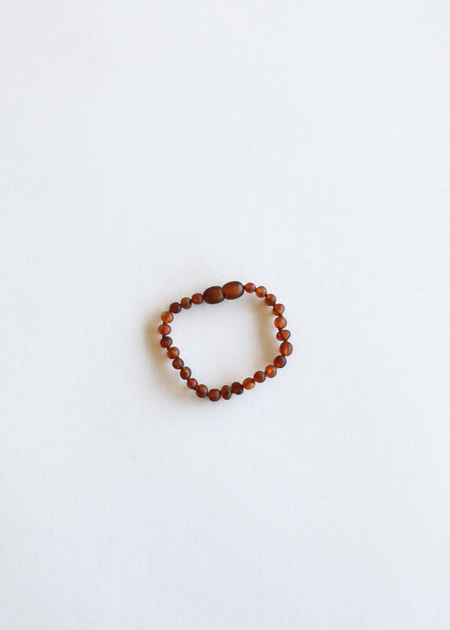 Raw Cognac Baltic Amber || Anklet or Bracelet