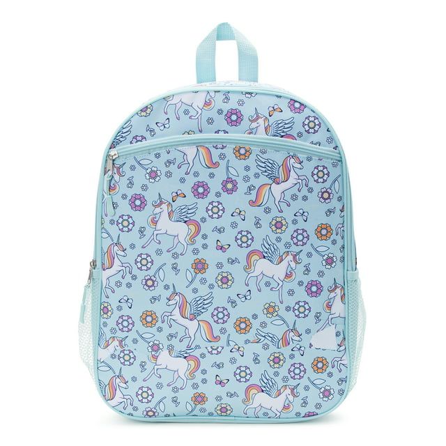 Wonder Nation Kids 16" Laptop Backpack, Teal Haze Unicorn