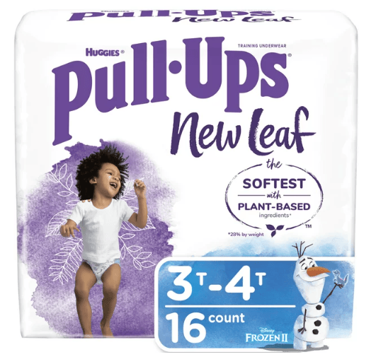 Pull-Ups New Leaf Boys' Training Pants Size 3T-4T; 16 Ct