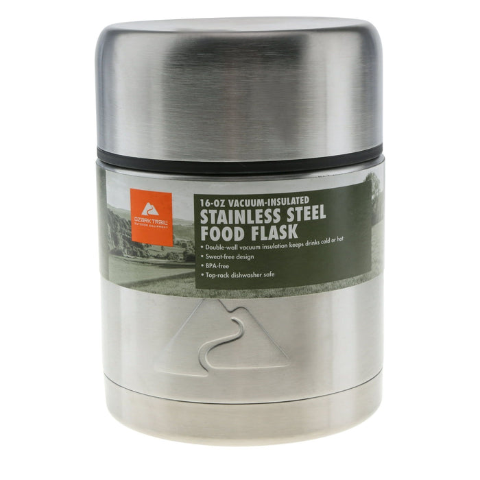 Ozark Trail 16-Ounce Double-Wall Vacuum-Insulated Stainless Steel Food Jar