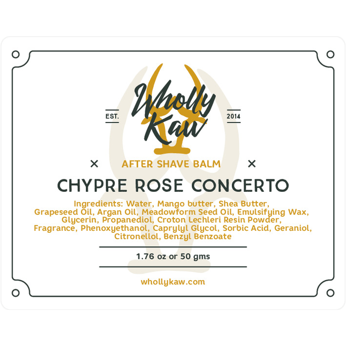 Wholly Kaw Chypre Rose Concerto Shaving Collection