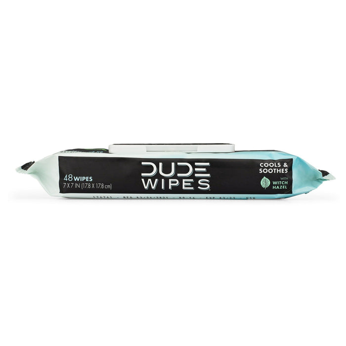 DUDE Wipes Flushable Wipes, Unscented XL Medicated Wet Wipes for Hemorrhoid Relief, 48 Count