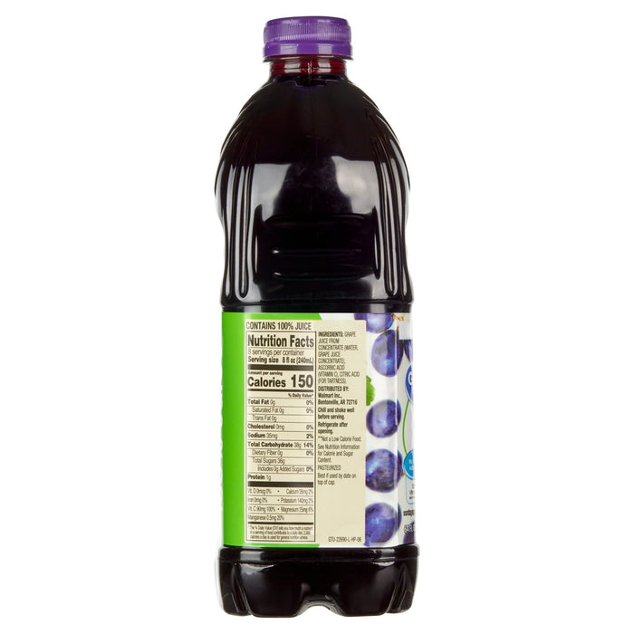 Great Value 100% Grape Juice, 64 fl oz