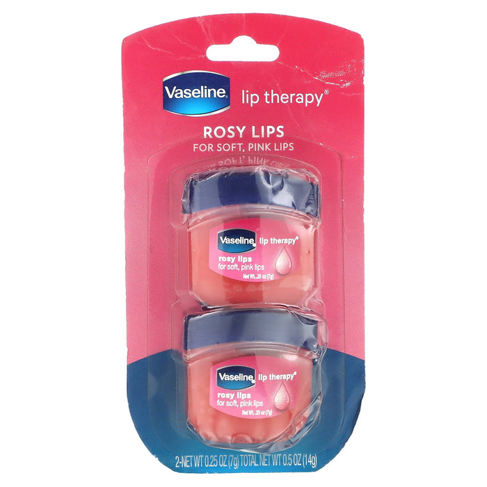 Vaseline Lip Therapy Moisturizing White Petroleum Advanced Healing Lip Protectant, 0.35 oz 2 Count