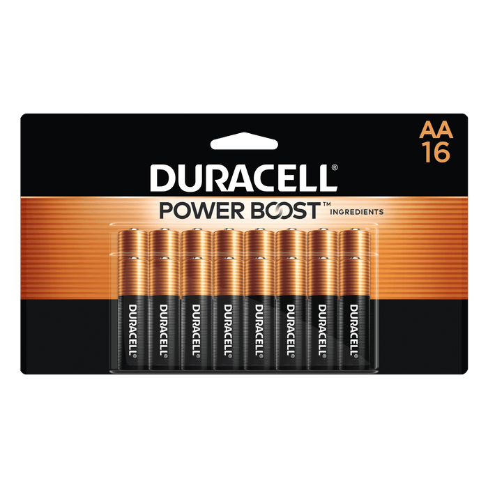 Duracell Coppertop AA Battery with POWER BOOST?, 16 Pack Long-Lasting Batteries