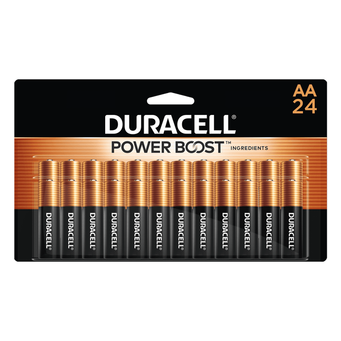 Duracell Coppertop AA Battery with POWER BOOST?, 24 Pack Long-Lasting Batteries