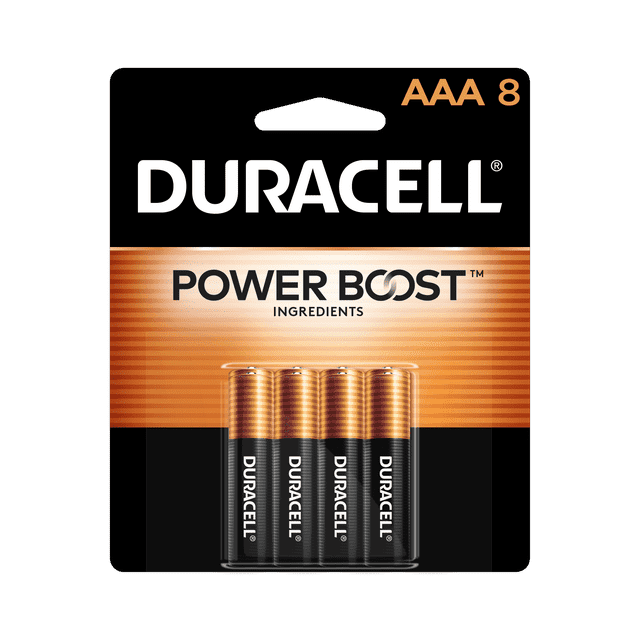 Duracell Coppertop AAA Battery with POWER BOOST?, 8 Pack Long-Lasting Batteries