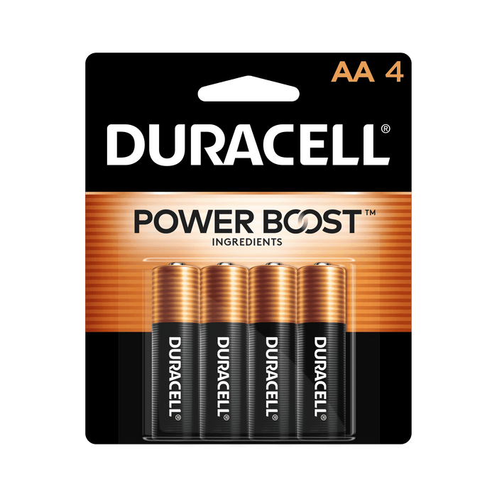 Duracell Coppertop AA Battery with POWER BOOST?, 4 Pack Long-Lasting Batteries
