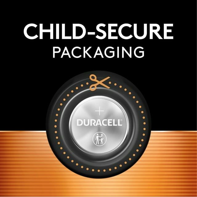 Duracell 2016 Lithium Coin Battery 3V, Bitter Coating Discourages Swallowing, 2 Pack