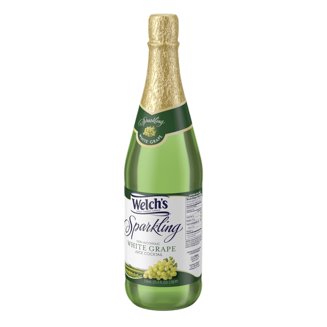 Welch's Non-Alcoholic Sparkling Juice Cocktail, White Grape, 25.4 fl oz Bottle