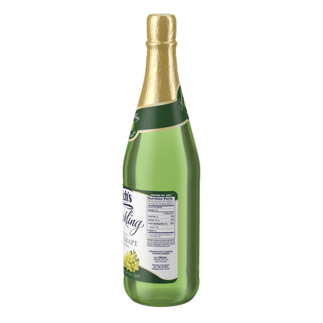 Welch's Non-Alcoholic Sparkling Juice Cocktail, White Grape, 25.4 fl oz Bottle