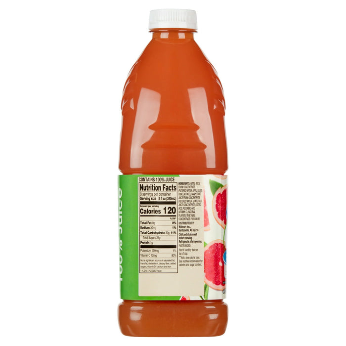 Great Value Ruby Red Grapefruit Juice, 64 fl oz