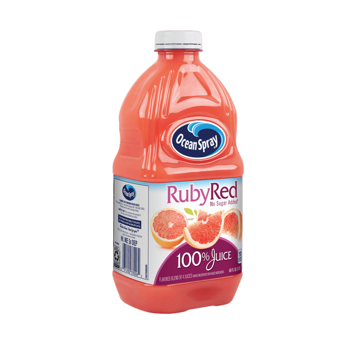 Ocean Spray 100% Juice, Ruby Red Grapefruit, 60 fl oz