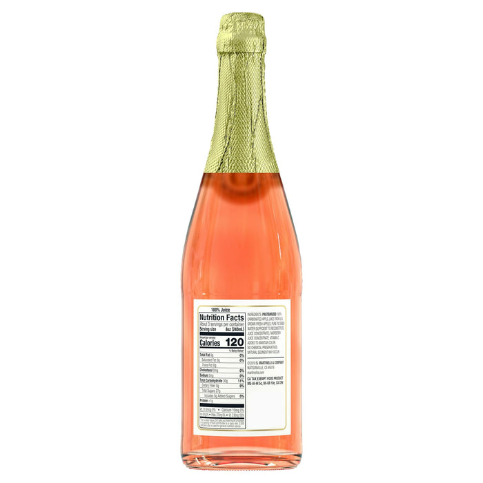 Martinelli's Gold Medal Sparkling Blush 100% Juice, 25.4 fl oz