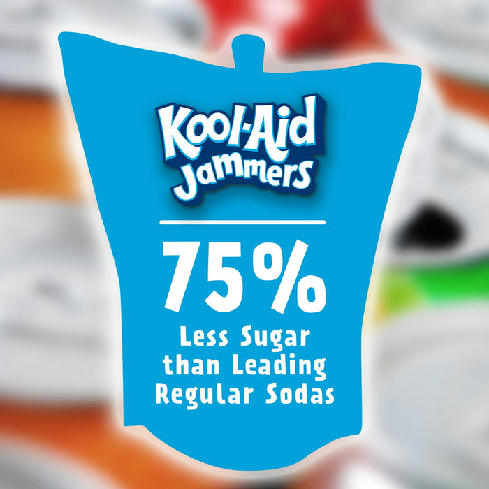 Kool Aid Jammers Tropical Punch Kids Drink 0% Juice Box Pouches, 10 Ct Box, 6 fl oz